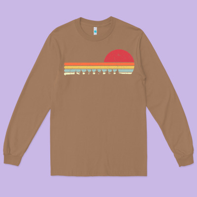 Rowing . Retro Style  For Rower Long Sleeve Tee Designed By Floraart