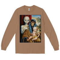 Toasted Coconut alien chimp baby religion conspiracy poster Long Sleeve Tee - FloraArt