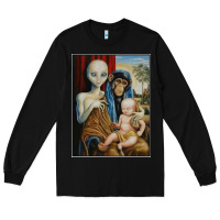 Alien Chimp Baby Religion Conspiracy Poster Long Sleeve Tee | Teevron