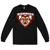 Black st. bonaventure bonnies Long Sleeve Tee - FloraArt