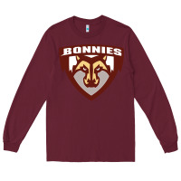 Burgundy st. bonaventure bonnies Long Sleeve Tee - FloraArt