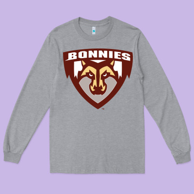 St. Bonaventure Bonnies Long Sleeve Tee Designed By Floraart