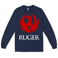 Navy vintage ruger Long Sleeve Tee - FloraArt