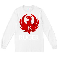 White vintage ruger Long Sleeve Tee - FloraArt