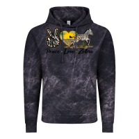 Cloud Black peace love zebra Vintage Hoodie - LillyAllenDesigns
