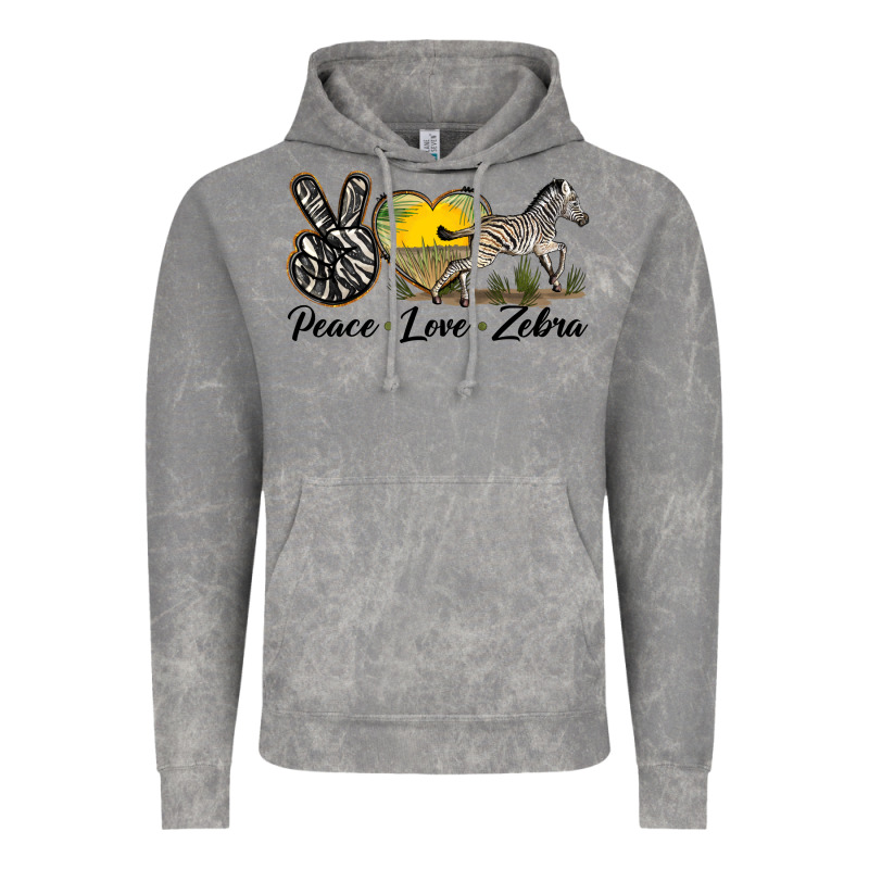 Peace Love Zebra Vintage Hoodie by LillyAllenDesigns | Teevron