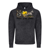 Vintage Black peace love zebra Vintage Hoodie - LillyAllenDesigns