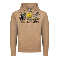 Vintage Coffee peace love zebra Vintage Hoodie - LillyAllenDesigns