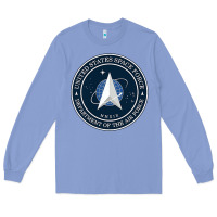 Colony Blue Official United States Space Force USSF Military Patch Long Sleeve Tee - FloraArt