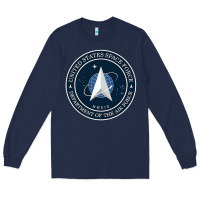 Navy Official United States Space Force USSF Military Patch Long Sleeve Tee - FloraArt