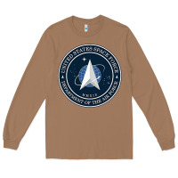 Toasted Coconut Official United States Space Force USSF Military Patch Long Sleeve Tee - FloraArt
