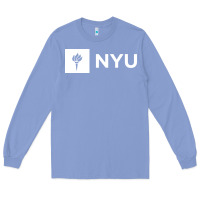 Colony Blue nyu new york university Long Sleeve Tee - FloraArt