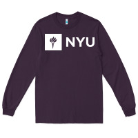 Plum nyu new york university Long Sleeve Tee - FloraArt