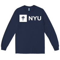 Navy nyu new york university Long Sleeve Tee - FloraArt
