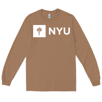 Toasted Coconut nyu new york university Long Sleeve Tee - FloraArt