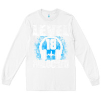 White Level 18 Unlocked Birthday 18 Years Gamer Premium T Shirt Long Sleeve Tee - FloraArt