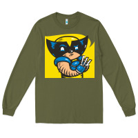 Army Green snikt i, wolverine Long Sleeve Tee - FloraArt