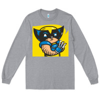 Heather Grey snikt i, wolverine Long Sleeve Tee - FloraArt