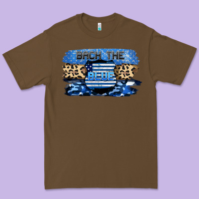 Back The Blue Premium Tee Designed By Fadigitalartstudio