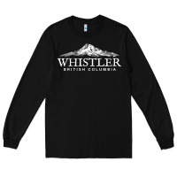 Black whistler british columbia shirt long sleeve, mountain tee Long Sleeve Tee - FloraArt