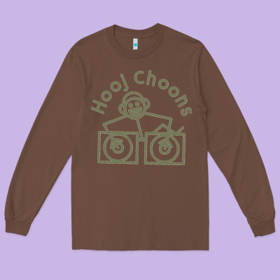 Hooj Choons (olive Green) Long Sleeve Tee Designed By Floraart