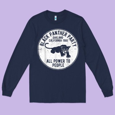 Oakland California 1966 Black Panther Party   Dist Long Sleeve Tee Designed By Floraart