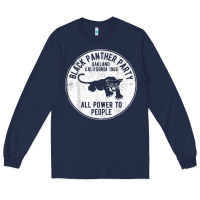 Navy oakland california 1966 black panther party   dist Long Sleeve Tee - FloraArt