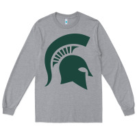 Heather Grey the michigan state spartans Long Sleeve Tee - FloraArt