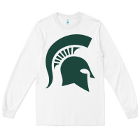 White the michigan state spartans Long Sleeve Tee - FloraArt