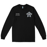 Black CHICAGO P.D - DETECTIVE JAY HALSTEAD - INTELLIGENCE BADGE VEST Long Sleeve Tee - FloraArt