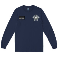 Navy CHICAGO P.D - DETECTIVE JAY HALSTEAD - INTELLIGENCE BADGE VEST Long Sleeve Tee - FloraArt