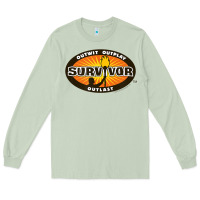 Matcha Survivor Outwit, Outplay, Outlast Long Sleeve Tee - FloraArt