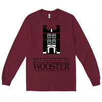Burgundy college of wooster Long Sleeve Tee - FloraArt