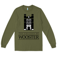 Army Green college of wooster Long Sleeve Tee - FloraArt