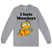 Heather Grey i hate monday Long Sleeve Tee - FloraArt