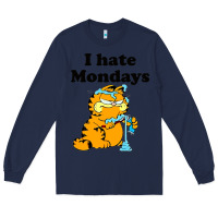Navy i hate monday Long Sleeve Tee - FloraArt