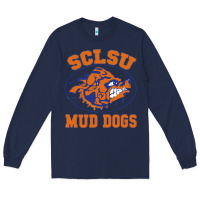 Navy Sclsu Muddogs Long Sleeve Tee - FloraArt