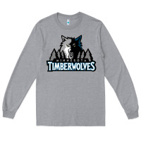 Heather Grey timberwolves Long Sleeve Tee - FloraArt