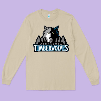 Timberwolves Long Sleeve Tee Designed By Floraart
