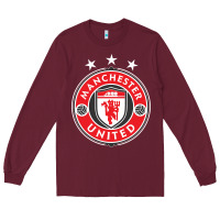 Burgundy United manchester Long Sleeve Tee - FloraArt