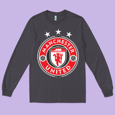 United Manchester Long Sleeve Tee Designed By Floraart