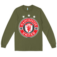 Army Green United manchester Long Sleeve Tee - FloraArt