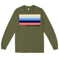 Army Green biarritz france 1990 Long Sleeve Tee - FloraArt