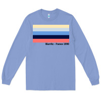 Colony Blue biarritz france 1990 Long Sleeve Tee - FloraArt