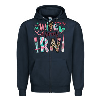Navy wife mom rn registered nurse Zipper Hoodie - RanaPortraitStore
