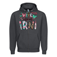 Smoke wife mom rn registered nurse Zipper Hoodie - RanaPortraitStore