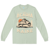 Matcha acadia national park maine nature hike outdoors vintage t shirt Long Sleeve Tee - ArtMosaic