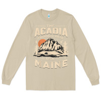 Mushroom acadia national park maine nature hike outdoors vintage t shirt Long Sleeve Tee - ArtMosaic