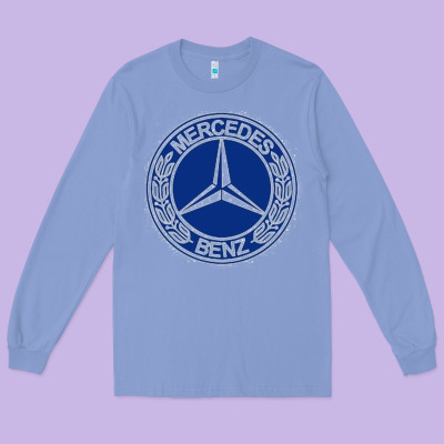 White Amg Long Sleeve Tee Designed By Artmosaic