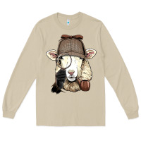 Mushroom Detective Sheep Lamb Spy Investigator Farmer Sheep Lover 53 Long Sleeve Tee - ArtMosaic